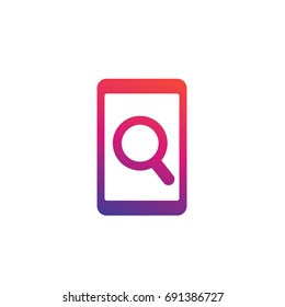mobile search vector icon