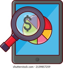 mobile search Vector illustration on a transparent background.Premium quality symmbols. vector line flat  icon for concept and graphic design.