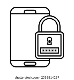 Mobile Security Icon Design For Personal And Commercial Use