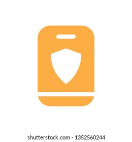 Mobile security icon - Smartphone protection sign