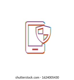 Mobile Security - Vector App Icon