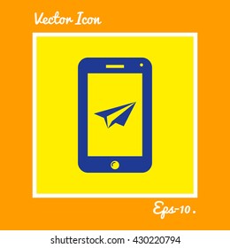 Mobile Send Icon. Eps-10.