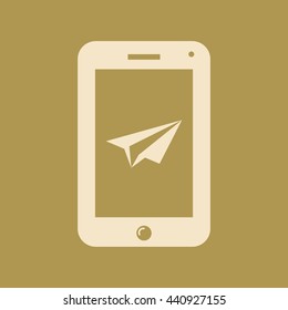 Mobile Send Icon. Eps-10.