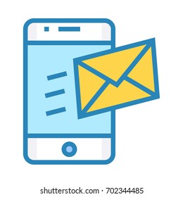 Mobile Sent Mail Icon