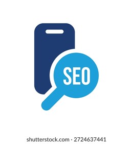 Diseño de Vector de icono de color SEO móvil Bueno para el Web o el App móvil