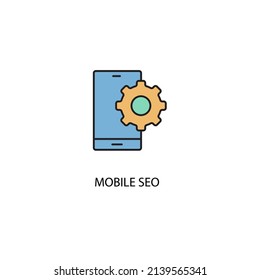 mobile seo icons  symbol vector elements for infographic web