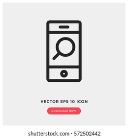 Mobile seo vector icon