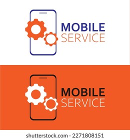 Mobile Service Logo Design Template