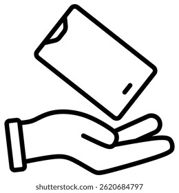 Mobile Service Simple Icon Vector Illustration Concept