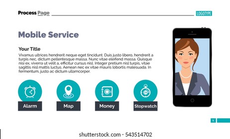 Mobile service slide template