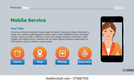 Mobile service slide template