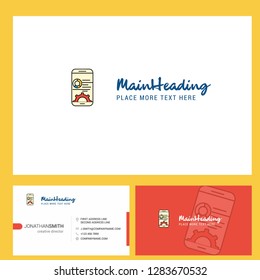 Mobile setting  Logo design with Tagline & Front and Back Busienss Card Template. Vector Creative Design
