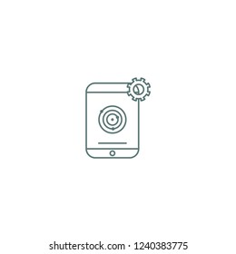 mobile setting vector icon