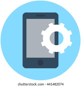 Mobile Settings Vector Icon