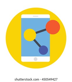 Mobile Share Vector Icon