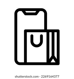 icono de tienda móvil o logotipo símbolo de signo aislado ilustración vectorial de alta calidad estilo negro iconos vectoriales