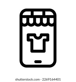 icono de tienda móvil o logotipo símbolo de signo aislado ilustración vectorial de alta calidad estilo negro iconos vectoriales