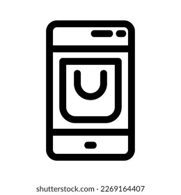 mobile shop icon or logo isolated sign symbol vector illustration - high quality black style vector icons