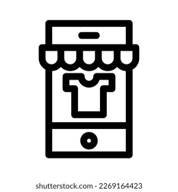 icono de tienda móvil o logotipo símbolo de signo aislado ilustración vectorial de alta calidad estilo negro iconos vectoriales