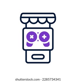 icono de tienda móvil para tu sitio web, móvil, presentación y diseño de logotipo.