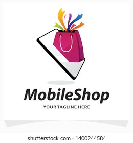 Mobile Shop Logo Design Template