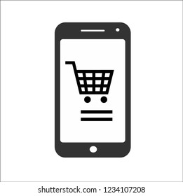 mobile shop vector icon