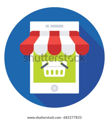 
Mobile Shop Vector Icon
