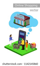 Mobile shopping e-commerce