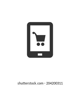 Icono de compras móviles