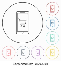 mobile shopping icon