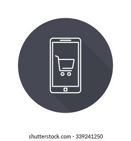 mobile shopping icon
