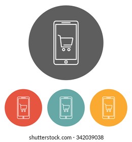 mobile shopping icon