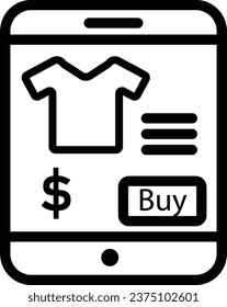 mobile shopping icon.online shopping vector