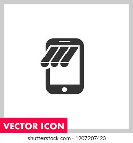 Mobile Shopping Vector Icon