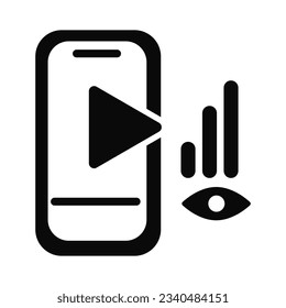 Mobile Short Video View Likes Rising. Vector illustration