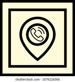 mobile sign icon