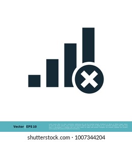 Mobile Signal Bar Icon Vector Logo Template Illustration Design. Vector EPS 10.