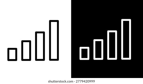 Mobile Signal Bars Icon Network Connectivity Vector Illustration