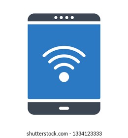 mobile signal glyph double color
