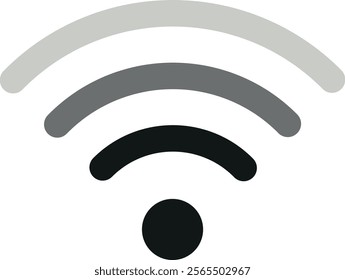 mobile signal icon isolated on whtie background