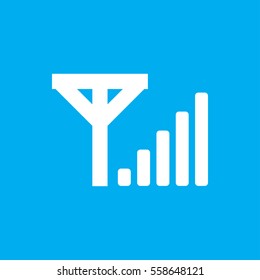 Mobile Signal Icon Vector Illustration Sign Symbol