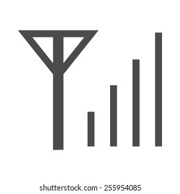 Mobile signal vector image to be used in web applications, mobile applications and print media.