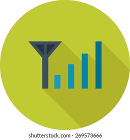 Mobile signals, network, connection icon vector image. Can also be used for communication, connection, technology. Suitable for web apps, mobile apps and print media.