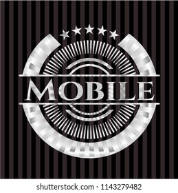Mobile silvery badge or emblem