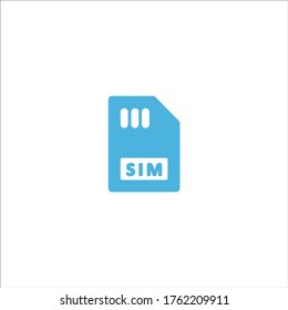 mobile sim card chip icon flat vector logo design trendy illustration signage symbol graphic simple