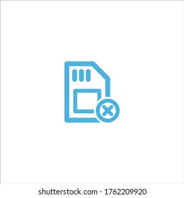 icono de chip de tarjeta sim móvil diseño de logotipo vectorial plano ilustración de moda símbolo de señalización gráfico simple