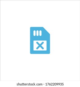 Mobile SIM-Chip Symbol flache Vektorlogo Design trendige Illustrationssymbol-Grafik einfach