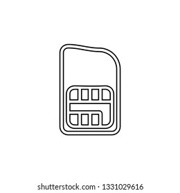 Mobile sim card icon