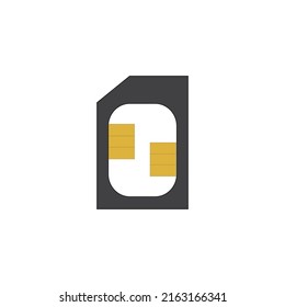 Mobile sim card icon Free Vector