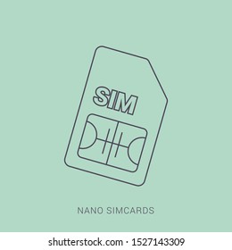 Mobile Sim Card. Mobile Network. Technology Concept. 